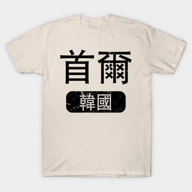 Seoul South Korea in Chinese T-Shirt by launchinese